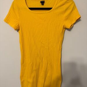 Yellow T-Shirt Dress Kids but fits Adult XS/S